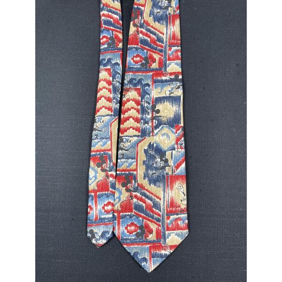 Retired Disney Unlimited necktie hidden Mickey Mouse tie dye - Picture 7 of 7